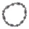 Earth&#x27;s Jewels Semi-Precious Natural Hematite Black Stretch Bracelet #72